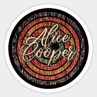 Alice Cooper vintage design on top Sticker